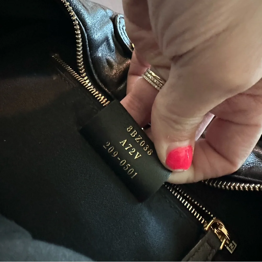 FF Quilted Mini Leather Backpack